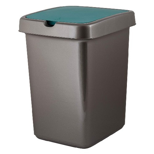 Контейнер д/мусора 25л. "Step" ПЦ4242ЗБ (Зеленый бархат)