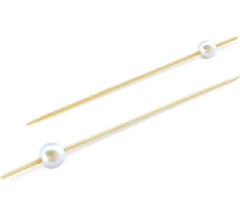 Пика (шпажка) 10-0668 "Перламутровая жемчужина" 12,0см (100шт.),бамбук, OPTILINE