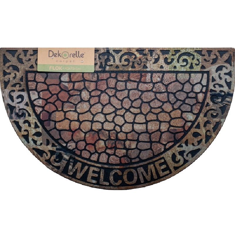Коврик напольный 45*75см. Dekorelle FLOK 001 111032 (флокированный)