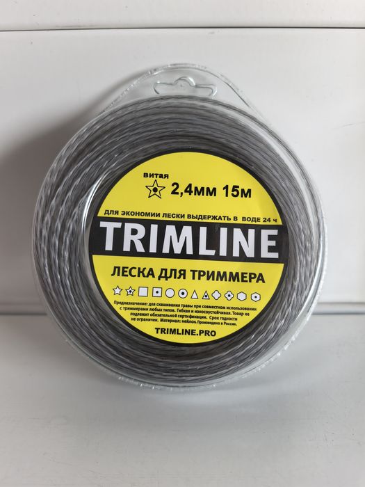 Леска Звезда d2,4мм. 15м. Duoline витая с сердечником блистерТЛ