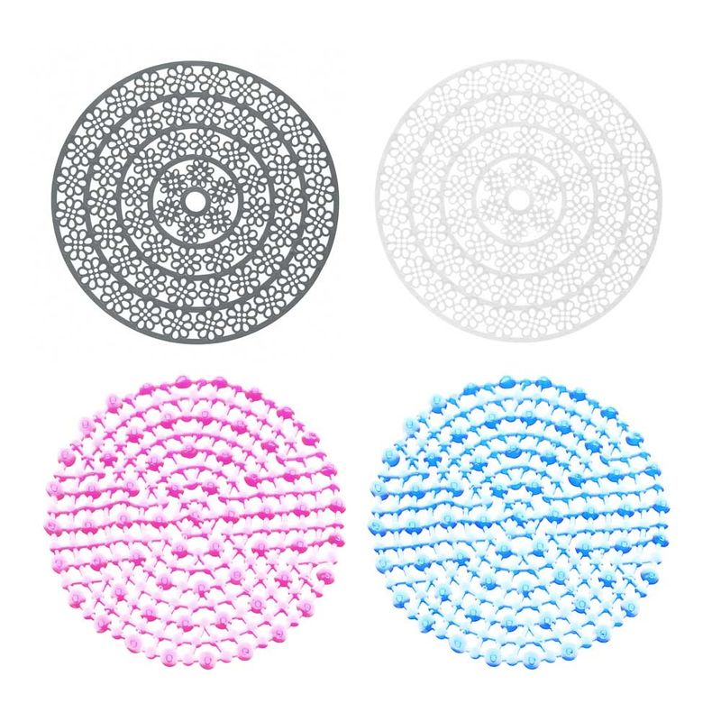 Коврик д/раковины на присосках 411-010 d=29см  ПВХ "Паутинка" Гала