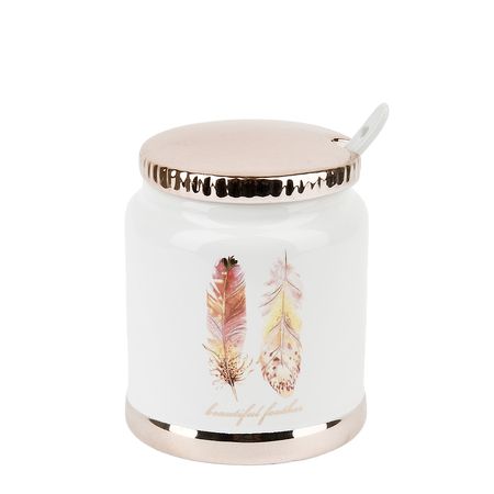 Сахарница 1750182 "Перья" 0,25л.+ложка  (подар.уп.) ЕНС