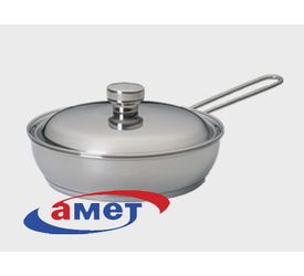 Сковорода нерж. 1л. ТРС-3 1с743/3с145 прут. ручка, мет. кр. Аша