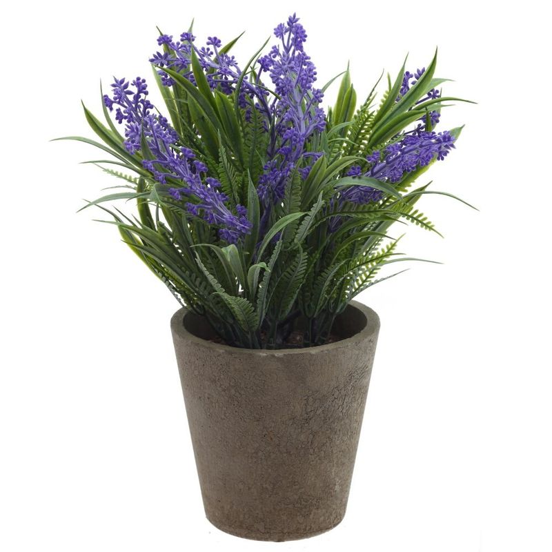 Цветок искусственный 815877 "Лаванда" в горшке h=25см (Р)