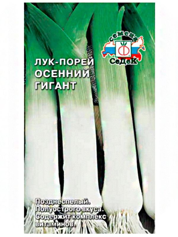Лук порей ОСЕННИЙ ГИГАНТ 1,0г. (СеДек)
