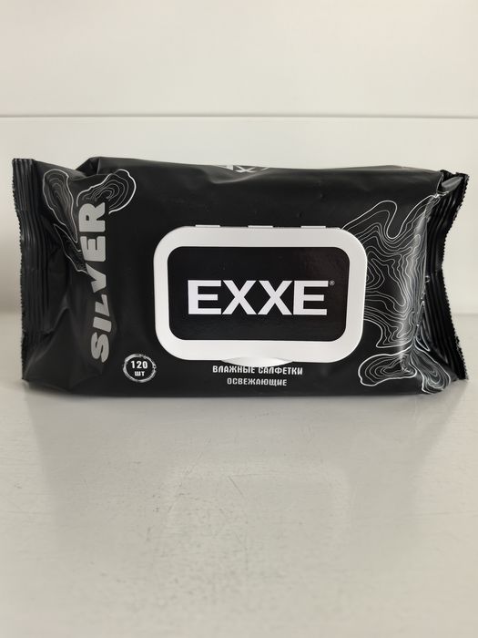 Салфетки влажные EXXE MEN 8077 120шт.(Микс Breeze&Silver) (Арвитекс)