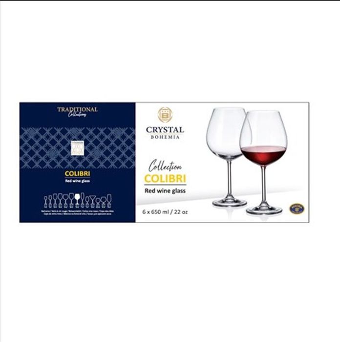 Набор фужеров COLIBRI/GASTRO 0063/17160 650мл. (6шт.) д/красного вина Crystalite Bohemia Набор фужеров COLIBRI/GASTRO 0063/17160 650мл. (6шт.) д/красного вина Crystalite Bohemia