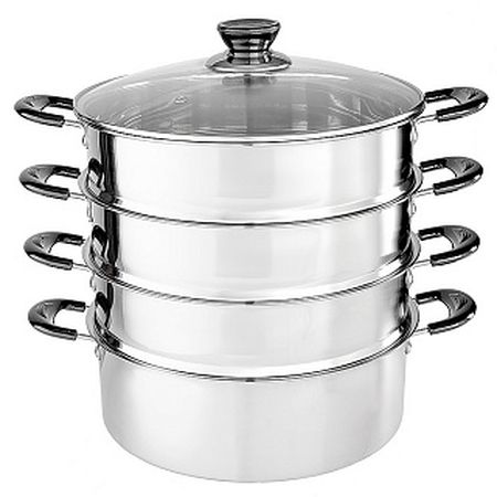 Мантоварка-пароварка Webber BE-082 D24см  4 уровня Дел.