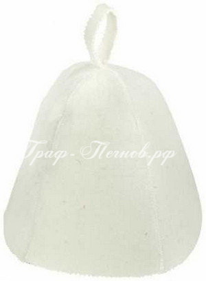 Шапка д/бани "Эконом" Б04013 войлок белый синт.Е