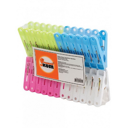 Прищепка бельевая пл. 24шт.PEG-P-S/24 311373 Скр.