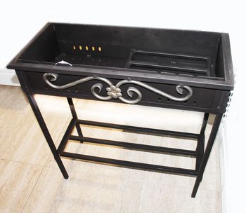 Мангал "Крепыш" 700х300х160/1 стационарный 2,0мм. (со съемными ножками) Чеб.