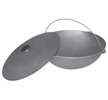 Казан чуг. 12л. с крышк. КV12 Укр