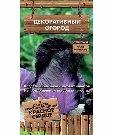 Капуста краснокочанная КРАСНОЕ СЕРДЦЕ 0,1гр. (Поиск)