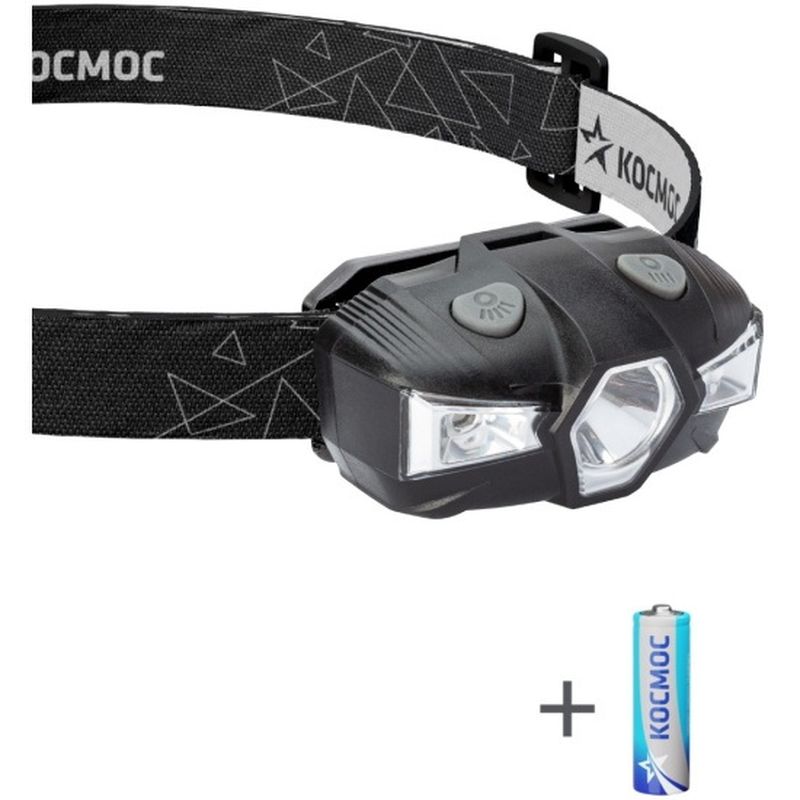 Фонарь налобный Космос 517B ,1ВтLED+красный свет