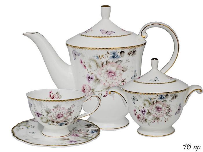 Чайный сервиз 108-216 16пр. "Хризантемы" (подар. уп.)