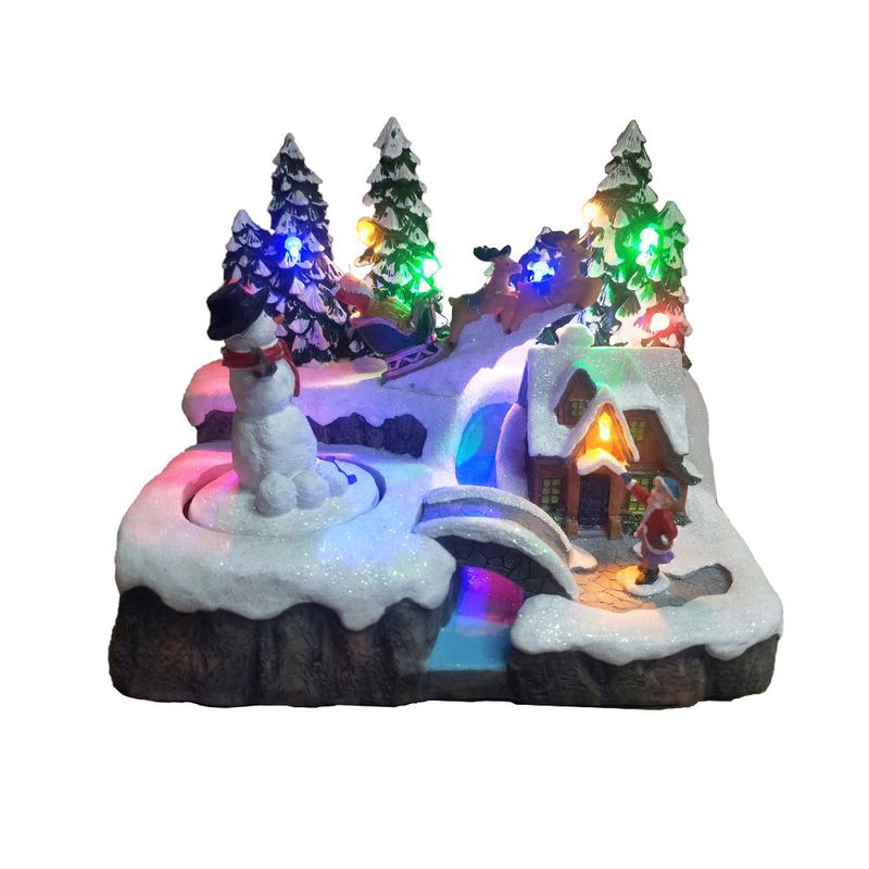 Фигурка "Рождество" 782695 с подсветкой, 4 мелодии, USB (19*14,5*17см.) Р