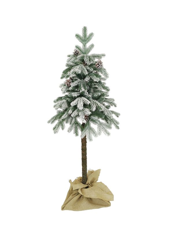 Ель "Скарлетт" 1,3м. 1040213 заснеженная на высокой ножке (в мешке)