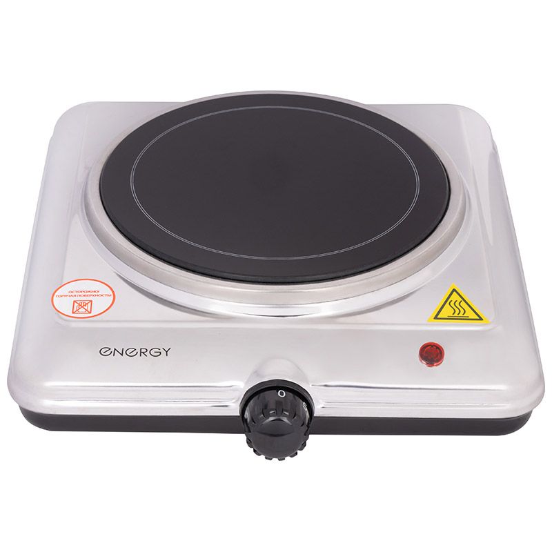 Электроплита ENERGY EN-909 1конф. 105974 (инфракрасная 1,2кВт. стеклокерамика) Скр.