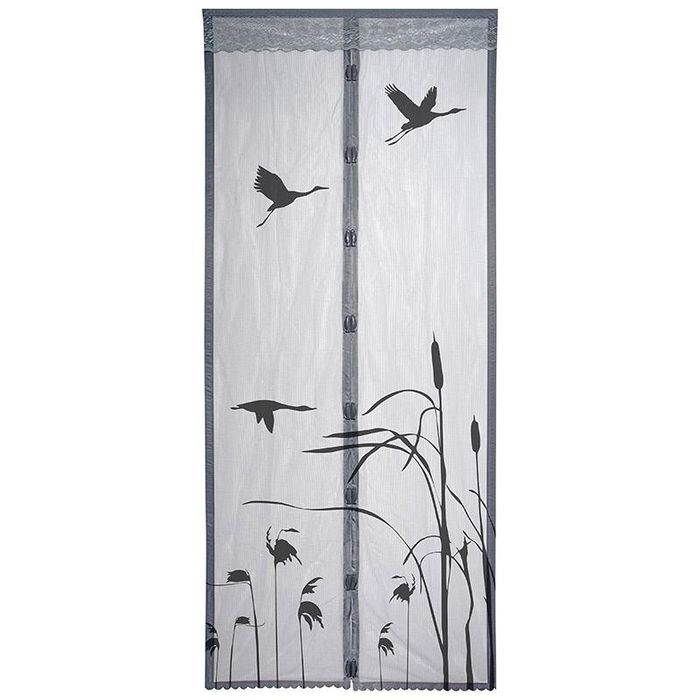 Сетка москит. двер. на магнитах "Капутомоскито" 100*210см. 103709 "Журавли" Скр.