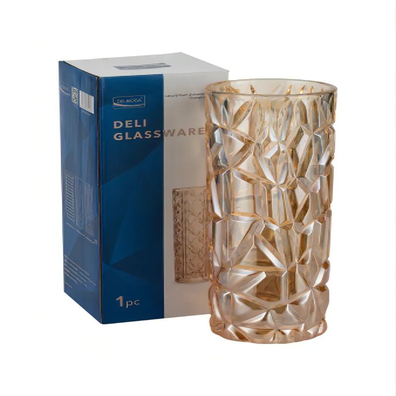 Ваза д/цв. DSHP130-250D/L1HA 25см. DELI GLASS