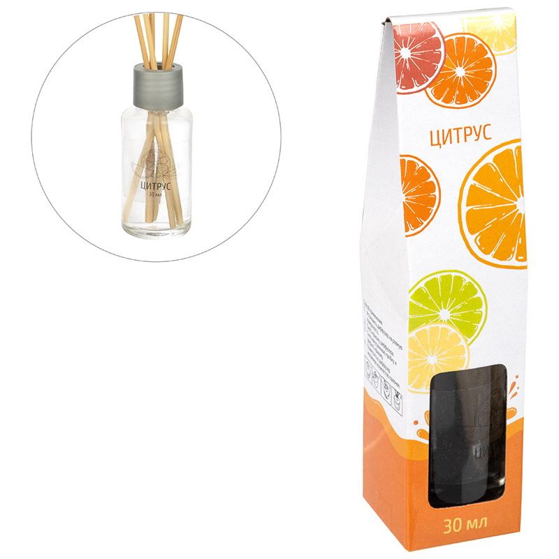 Диффузор ароматический "Цитрус" 30мл. 107508 (5 палочек) СКР