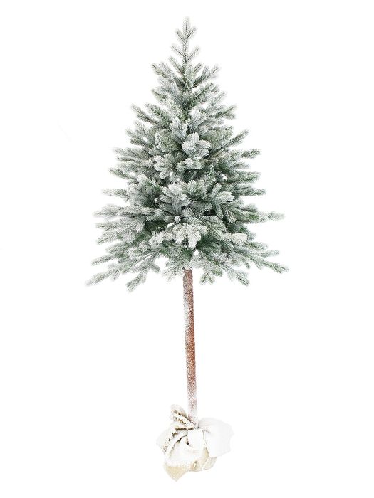 Ель "Юта" 1,5м. 1041315 заснеженная на высокой ножке (в мешке)