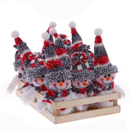 Игрушка мягкая "Снеговик" 752026 (h=21см) Р