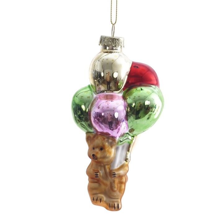 Подвесн.украш. "Медвежонок" 813320 h=14см  (стекло) Р