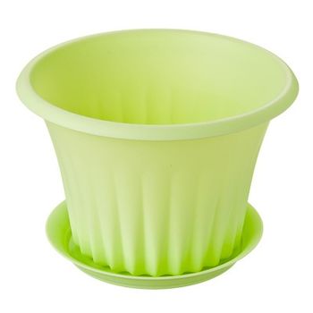 Кашпо КЭРОЛ 0,75л. d14cм. с подст. КН3154М (Мята)