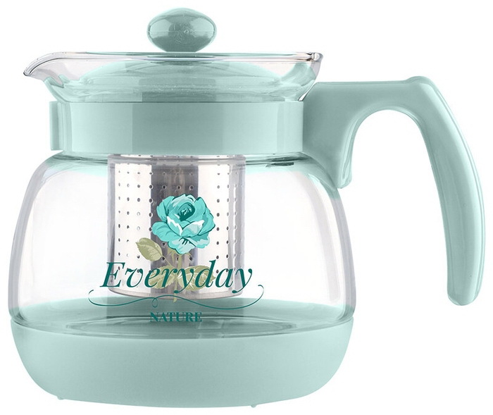 Чайник заварочный 0.95л. MENTOLO 009368 (стекло) СКР