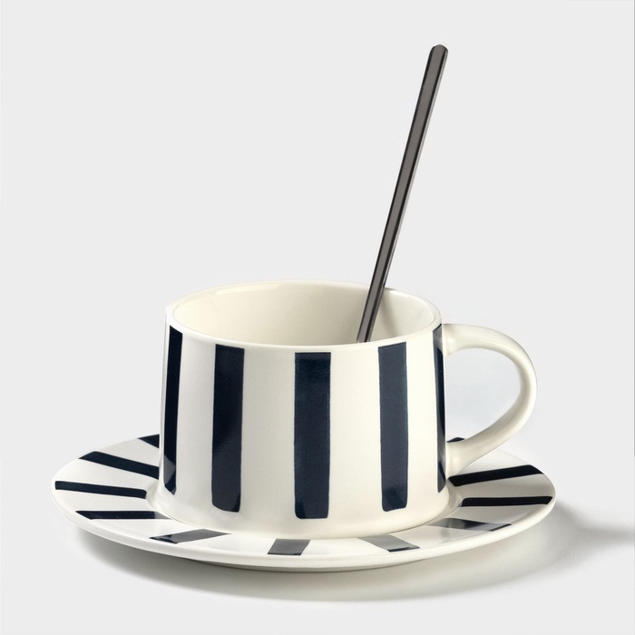 Чайная пара 814372 (220мл.) +ложка (Р)