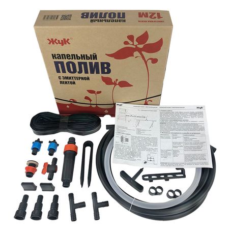 Капельный полив "Жук" с эмиттерной лентой 12м. 330672 Ковров