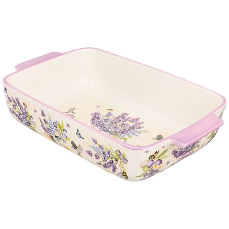 Блюдо д/запекания 536-246 "Лаванда" (33,5*19,5*7,5см) прямоуг. ВД