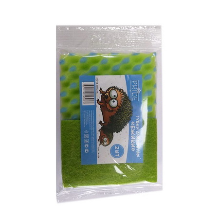 Губка д/посуды "Ежики" 3шт. гх055 П