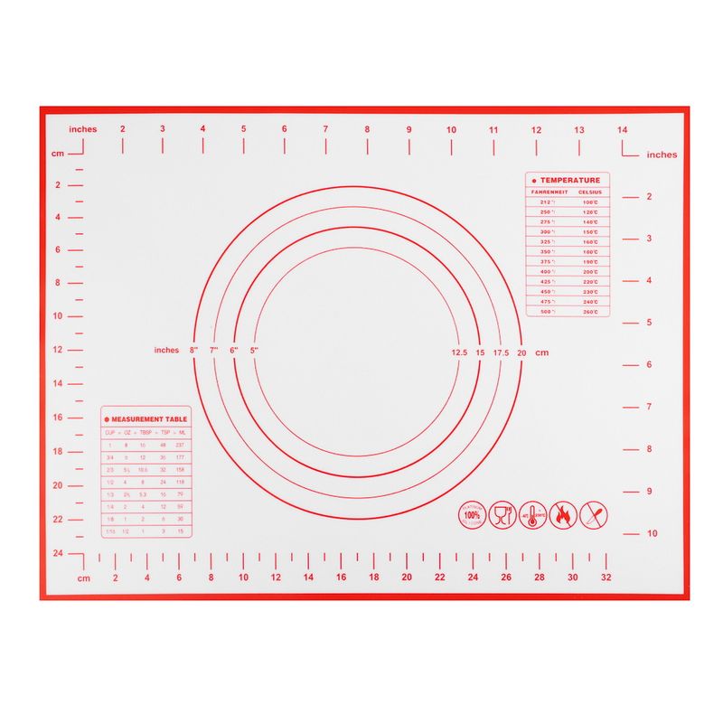Коврик д/раскатки теста 856-194 силикон. с разметкой (40*30см.) VETTA