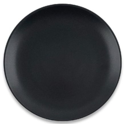 Тарелка мелкая 100ч-тм7 d=17,5см. (черный, ) (72шт./кор.)