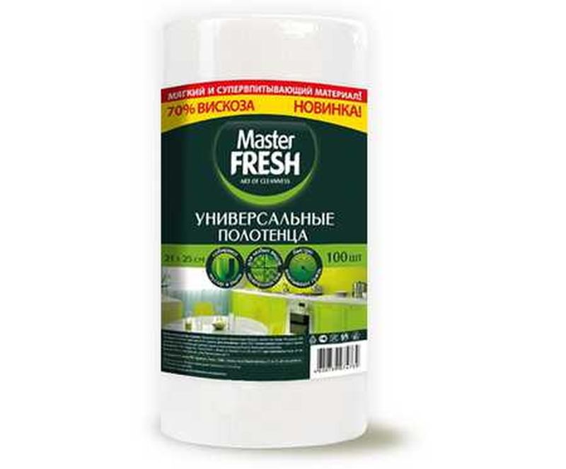 Салфетки универс. МАСТЕР ФРЕШ (21*25см.) 100шт/рул. СОТЫ 6196 (Арвитекс)