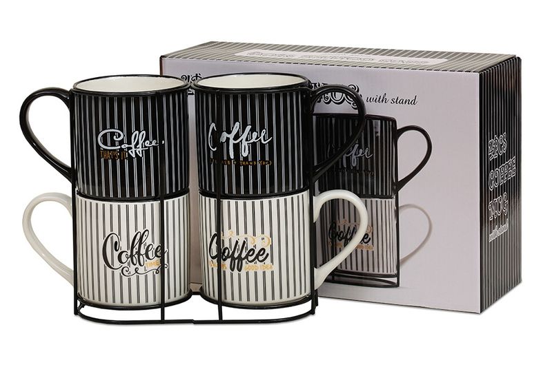 Набор кружек "Кофечаша" 001512 4шт*480мл. BR398/2911P КС