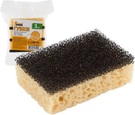 Губка д/антипригарных поверхностей 005094 FIX FORM, 3шт. СКР