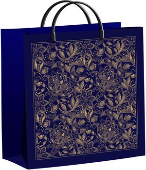 Пакет (мягкий пластик) 300*300мм. Подарочный узор 129505 Т-П