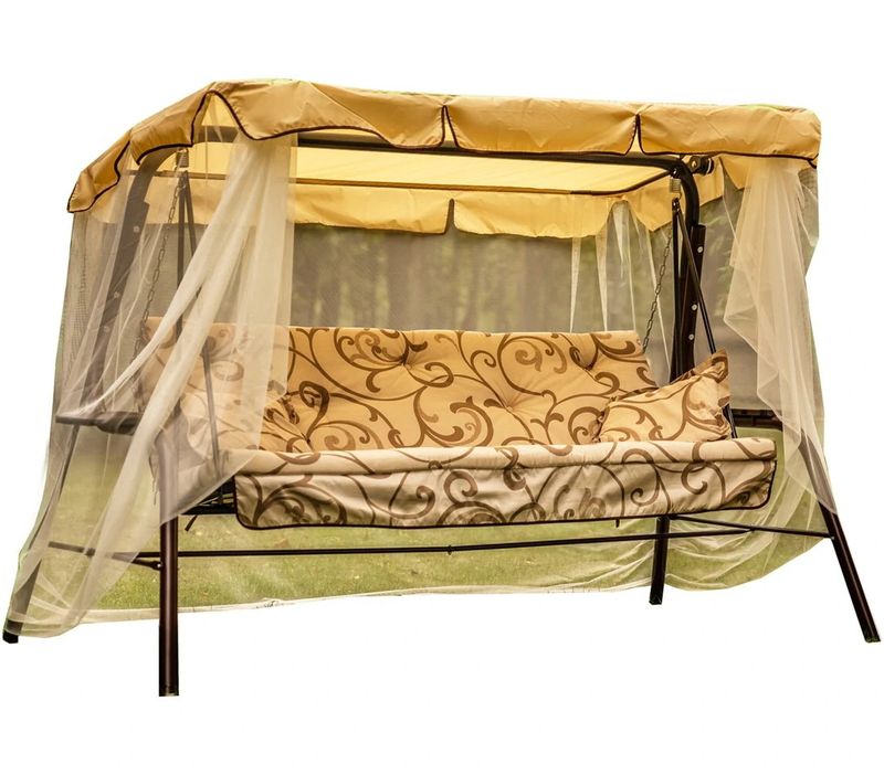 Качель садовая "Варна тафтинг" с1103 (3-х местные, до 210кг.)