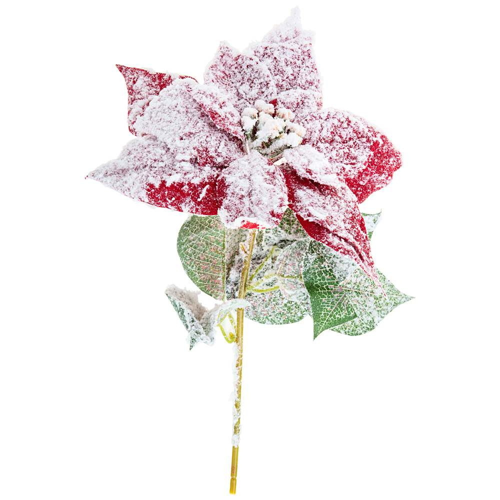 Цветок искусственный 210-214 "Пуансетития" (h=30см.) ВД