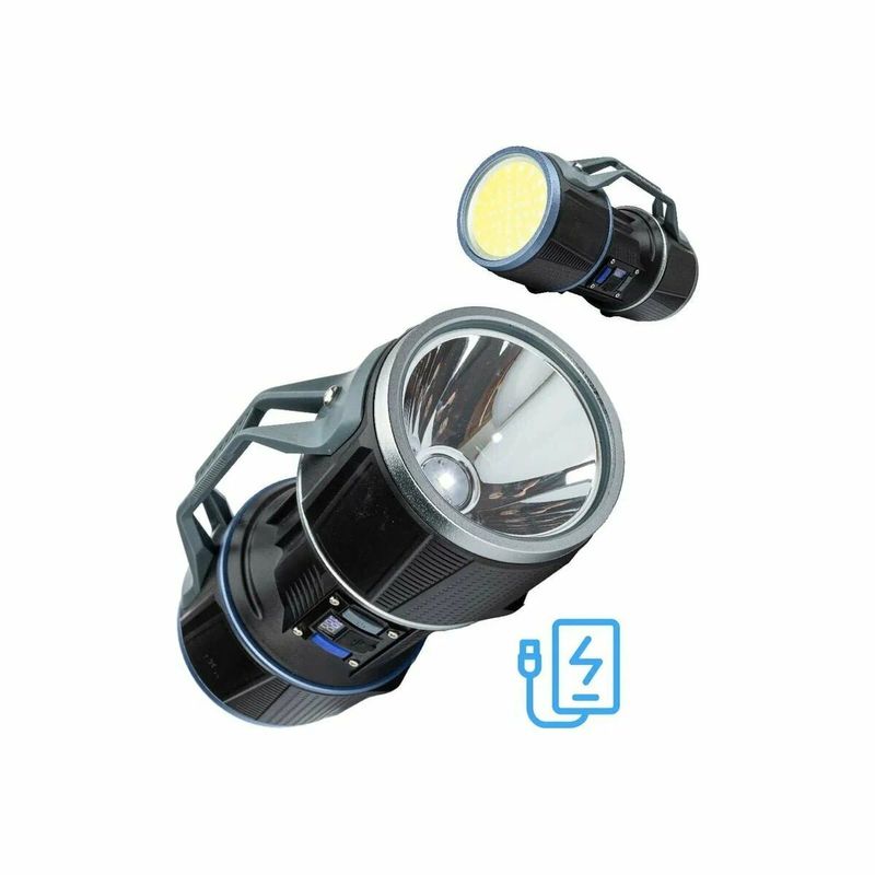 Фонарь акк. Космос 901Lit 10Вт.+12ВтCOB+кр/ Li-ion 18650, индикатор/USB