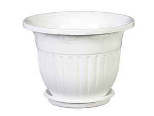 Горшок д/цв. "Лозанна" 17л. с подд. М1612 (белый)