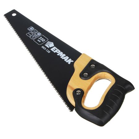 Ножовка 350/4мм. 663-128 (дер.обрезин. ручка) ЕРМАК