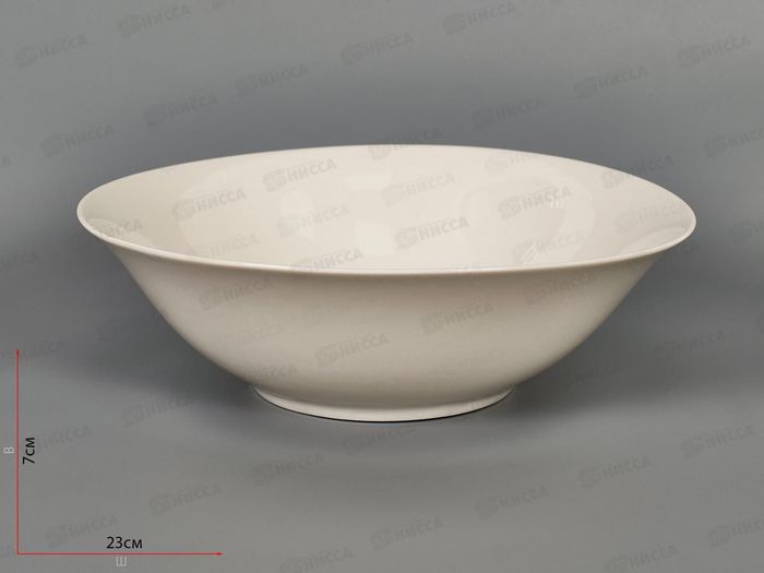 Салатник с9-0002 "Белье" 1200мл. d=22,5см (24шт/кор.)