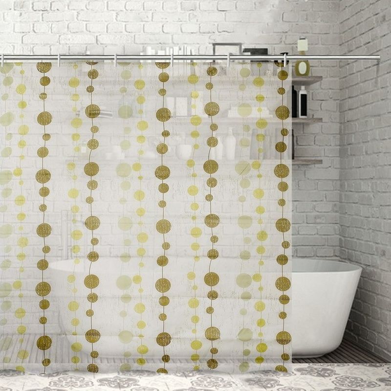 Занавес д/ван.комн. 180*180см. п/эстер. "Для бережливых" 1064BR М.