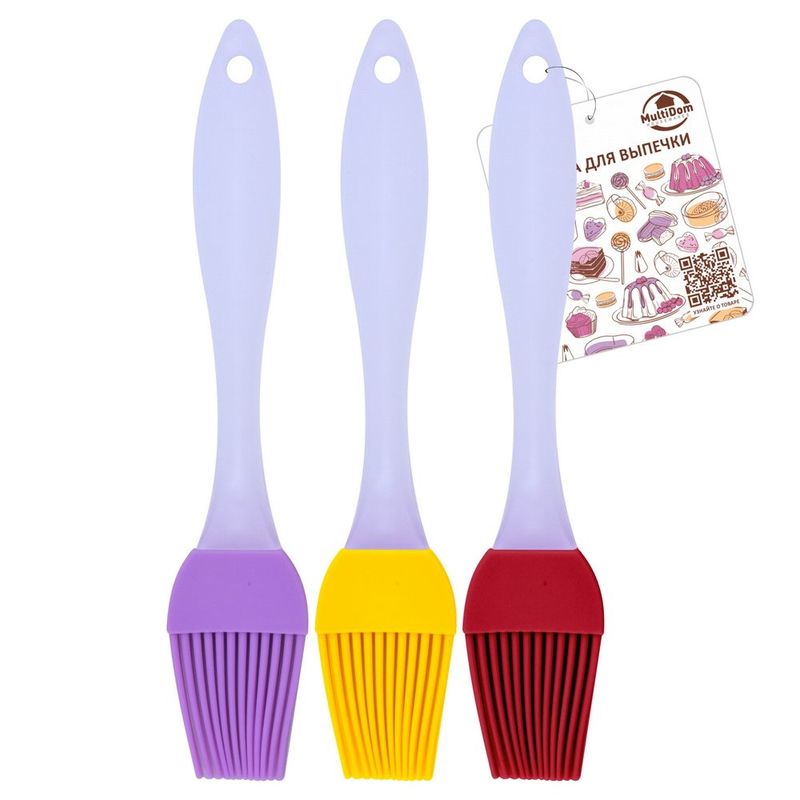 Кисть д/выпечки силикон. AN80-87 (17см.) Мд