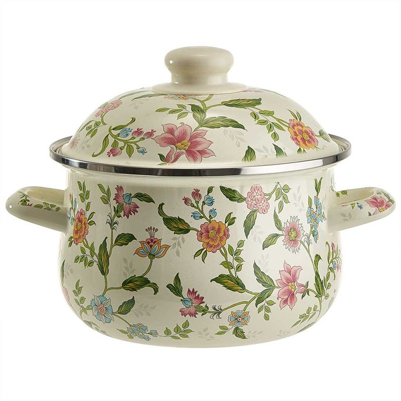 Кастрюля эмал. EM-1506 "Прованс" 2,8л. MetaLLoni  Дел.