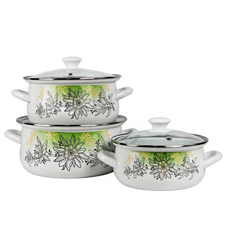 Набор "Эдельвейс-1-ЭКСТРА" (3к:2,0/3,0/4,0л. ст/крышк.) Керчь